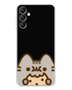Чехол для Samsung Galaxy M36 с картинкой «Пушин на черном»