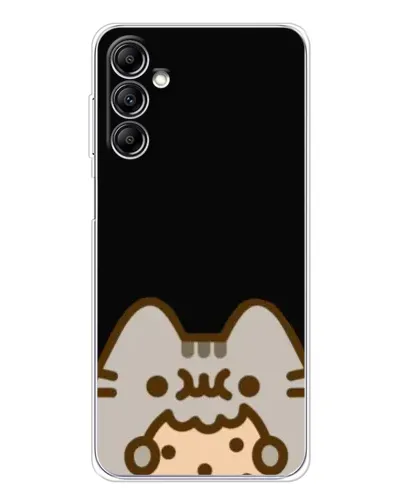 Чехол для Samsung Galaxy M36 с картинкой «Пушин на черном»