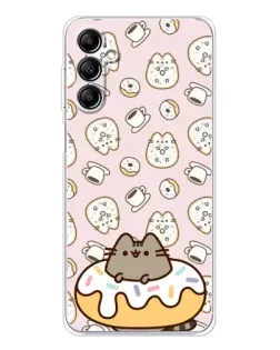 Чехол для Samsung Galaxy M36 с картинкой «Пушин на пончике»