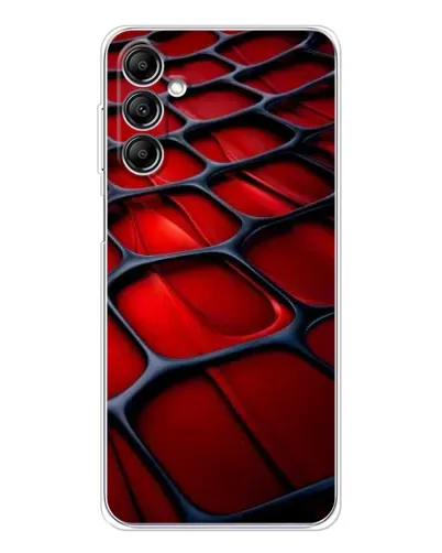 Чехол для Samsung Galaxy M36 с картинкой «Красная глянцевая сетка»