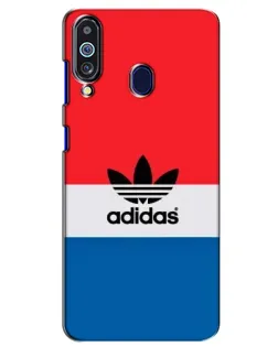 Чехол для Samsung Galaxy M40 с картинкой «Ретро блоки Adidas»