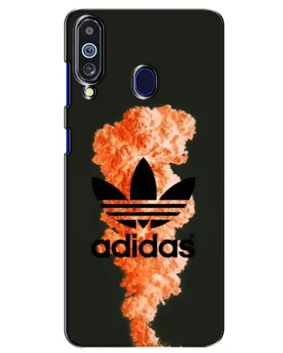 Чехол для Samsung Galaxy M40 с картинкой «Оранжевый дым Adidas»