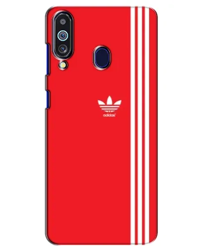 Чехол для Samsung Galaxy M40 с картинкой «Красный минимализм Adidas»