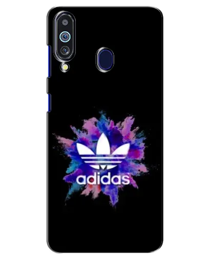Чехол для Samsung Galaxy M40 с картинкой «Взрыв красок Adidas»