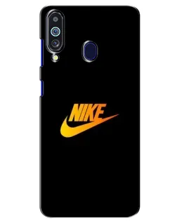 Чехол для Samsung Galaxy M40 с картинкой «Золотой логотип Nike»