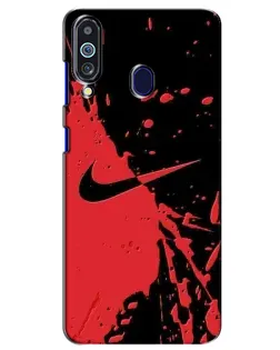 Чохол для Samsung Galaxy M40 з картинкою «Червоні бризки Nike» Чохол для Samsung Galaxy M40 з картинкою «Червоні бризки Nike»
