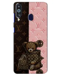 Чехол для Samsung Galaxy M40 с картинкой «Мишка в стиле LV»