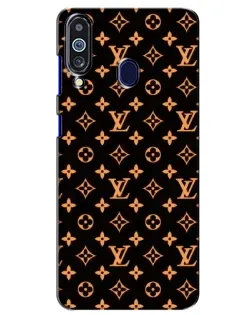 Чехол для Samsung Galaxy M40 с картинкой «Золотая монограмма LV»