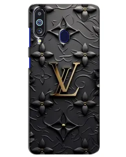 Чехол для Samsung Galaxy M40 с картинкой «Кожаная текстура LV»