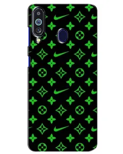 Чехол для Samsung Galaxy M40 с картинкой «Неоновый принт LV»