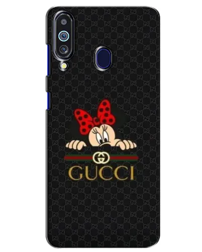 Чехол для Samsung Galaxy M40 с картинкой «Минни Маус Gucci — черный»