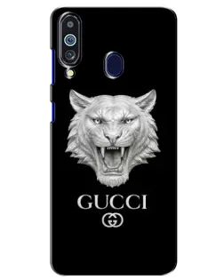Чехол для Samsung Galaxy M40 с картинкой «Gucci — серебряный лев»