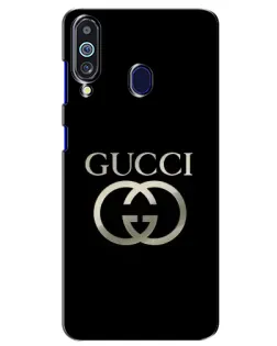 Чехол для Samsung Galaxy M40 с картинкой «Gucci — золото на черном»