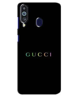 Чехол для Samsung Galaxy M40 с картинкой «Gucci — неоновый минимализм»