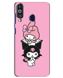 Чехол для Samsung Galaxy M40 с картинкой «My Melody и Kuromi» Чехол для Samsung Galaxy M40 с картинкой «My Melody и Kuromi»
