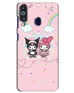 Чехол для Samsung Galaxy M40 с картинкой «My Melody и Kuromi» Чехол для Samsung Galaxy M40 с картинкой «My Melody и Kuromi»