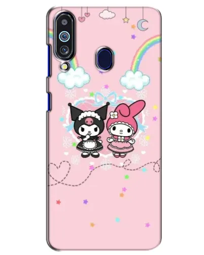 Чехол для Samsung Galaxy M40 с картинкой «My Melody и Kuromi» Чехол для Samsung Galaxy M40 с картинкой «My Melody и Kuromi»