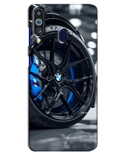 Чехол для Samsung Galaxy M40 с картинкой «Колесо BMW вблизи»