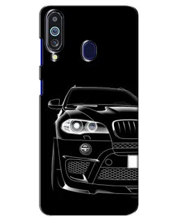 Чехол для Samsung Galaxy M40 с картинкой «Темный силуэт BMW»