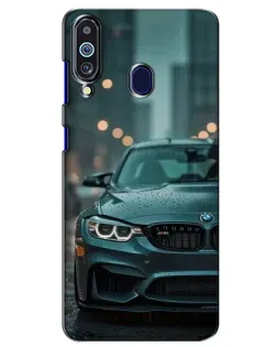 Чехол для Samsung Galaxy M40 с картинкой «BMW в огнях города»