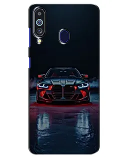 Чехол для Samsung Galaxy M40 с картинкой «BMW на мокрой дороге»