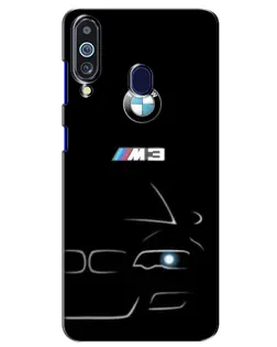 Чехол для Samsung Galaxy M40 с картинкой «Минималистичный принт BMW M3»