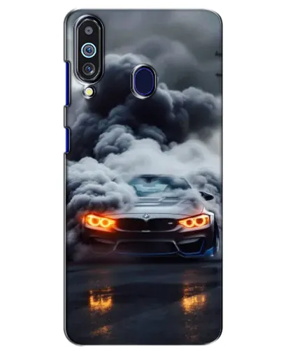 Чехол для Samsung Galaxy M40 с картинкой «BMW в дыму»