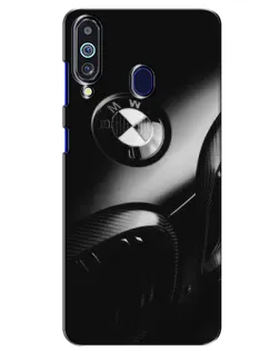 Чехол для Samsung Galaxy M40 с картинкой «Эмблема BMW — макро»