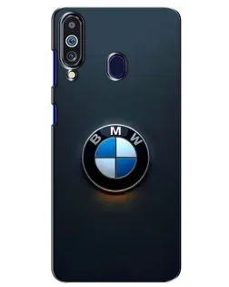Чехол для Samsung Galaxy M40 с картинкой «Логотип BMW — минимализм»