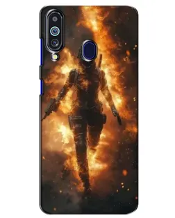 Чохол для Samsung Galaxy M40 з картинкою «BMW — швидкість у дощі»