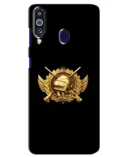 Чохол для Samsung Galaxy M40 з картинкою «PUBG — помаранчевий градієнт»