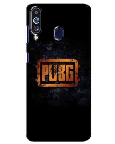 Чохол для Samsung Galaxy M40 з картинкою «PUBG — золотий логотип»