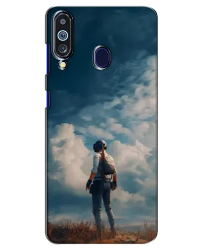Чохол для Samsung Galaxy M40 з картинкою «Герой PUBG на скелі»
