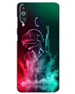 Чохол для Samsung Galaxy M40 з картинкою «PUBG — вогняний воїн»