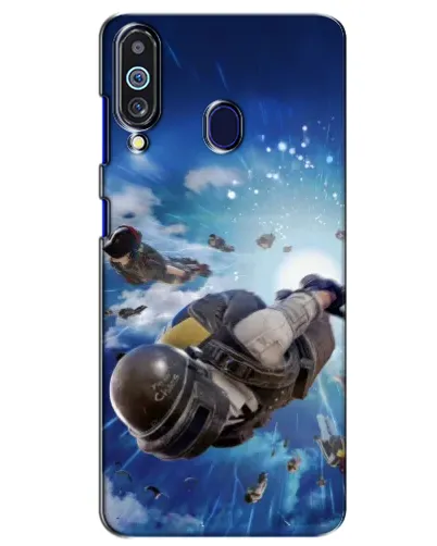 Чохол для Samsung Galaxy M40 з картинкою «Десант PUBG — стрибок»