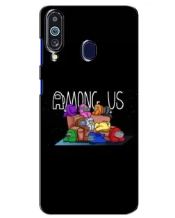 Чохол для Samsung Galaxy M40 з картинкою «Логотип Among Us»