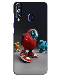 Чохол для Samsung Galaxy M40 з картинкою «Among Us — 3D стиль»
