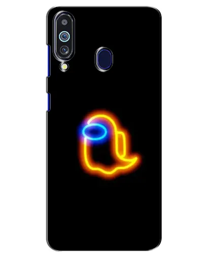 Чохол для Samsung Galaxy M40 з картинкою «Among Us неонове сяйво»