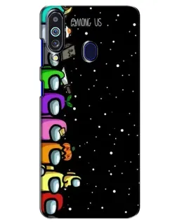 Чохол для Samsung Galaxy M40 з картинкою «Команда Among Us»
