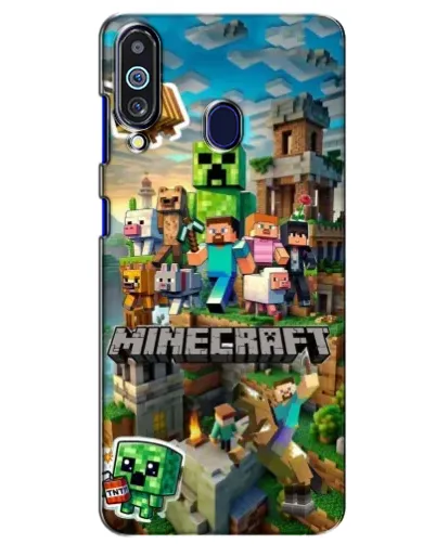 Чехол для Samsung Galaxy M40 с картинкой «Замок Minecraft»