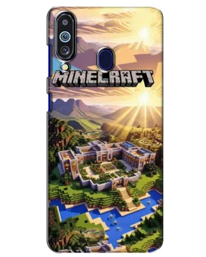 Чехол для Samsung Galaxy M40 с картинкой «Minecraft панорама»