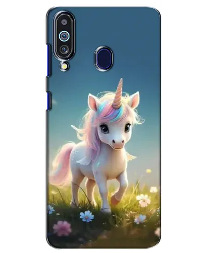 Чехол для Samsung Galaxy M40 с картинкой «Единорог на поляне»