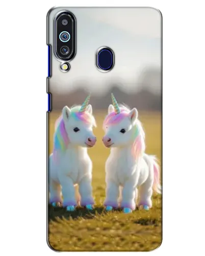 Чехол для Samsung Galaxy M40 с картинкой «Пара единорогов»