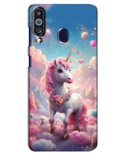 Чехол для Samsung Galaxy M40 с картинкой «Единорог среди облаков»