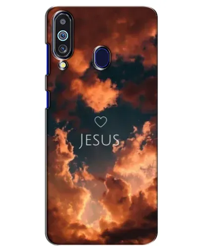 Чехол для Samsung Galaxy M40 с картинкой «Сияние Имени Jesus»