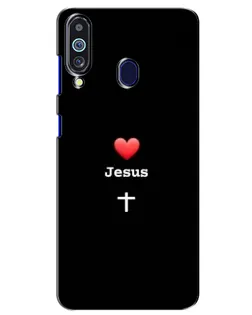 Чохол для Samsung Galaxy M40 з картинкою «Серце - Jesus» Чохол для Samsung Galaxy M40 з картинкою «Серце - Jesus»