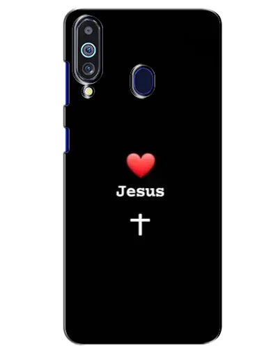 Чехол для Samsung Galaxy M40 с картинкой «Сердце - Jesus»