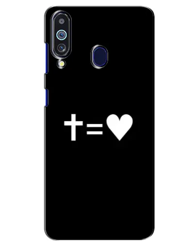 Чехол для Samsung Galaxy M40 с картинкой «Крест и Сердце»