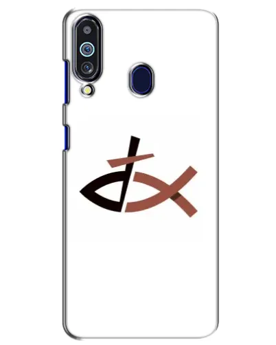 Чехол для Samsung Galaxy M40 с картинкой «Рыба и крест»