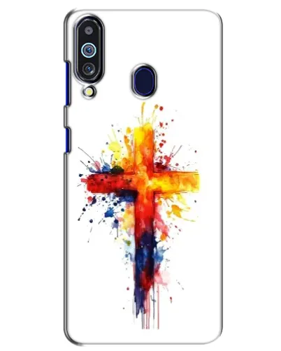 Чехол для Samsung Galaxy M40 с картинкой «Акварельный крест»